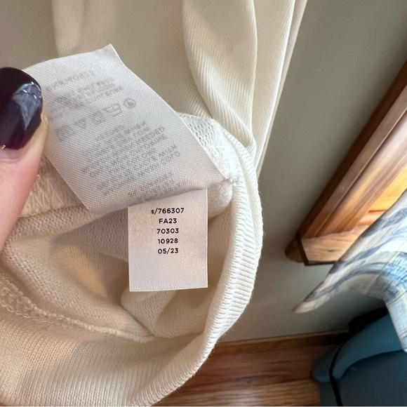 LOFT Cozy Mock Neck Top White M - Picture 8 of 8